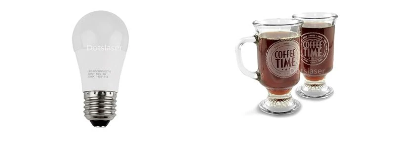 uv laser marking on bulb samples
