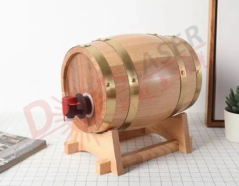 Wood barrel engraving machine