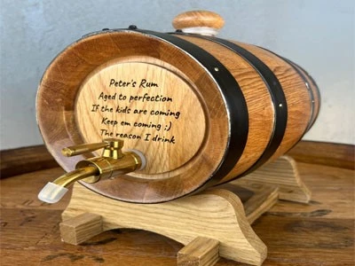 Especially engraving letters on barrel
