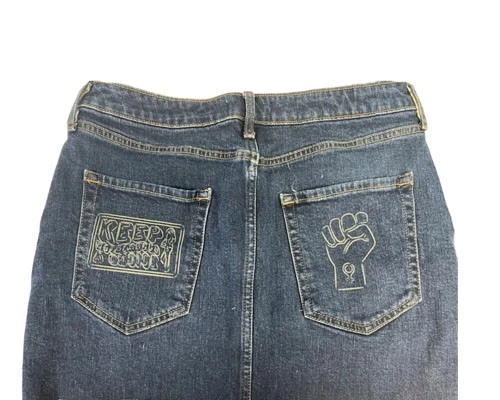 Laser marking patterns on pocket Laser marking patterns on pocket